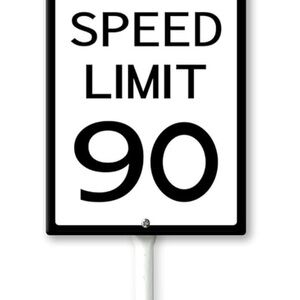 Speed Limit 90 Aluminum Sign